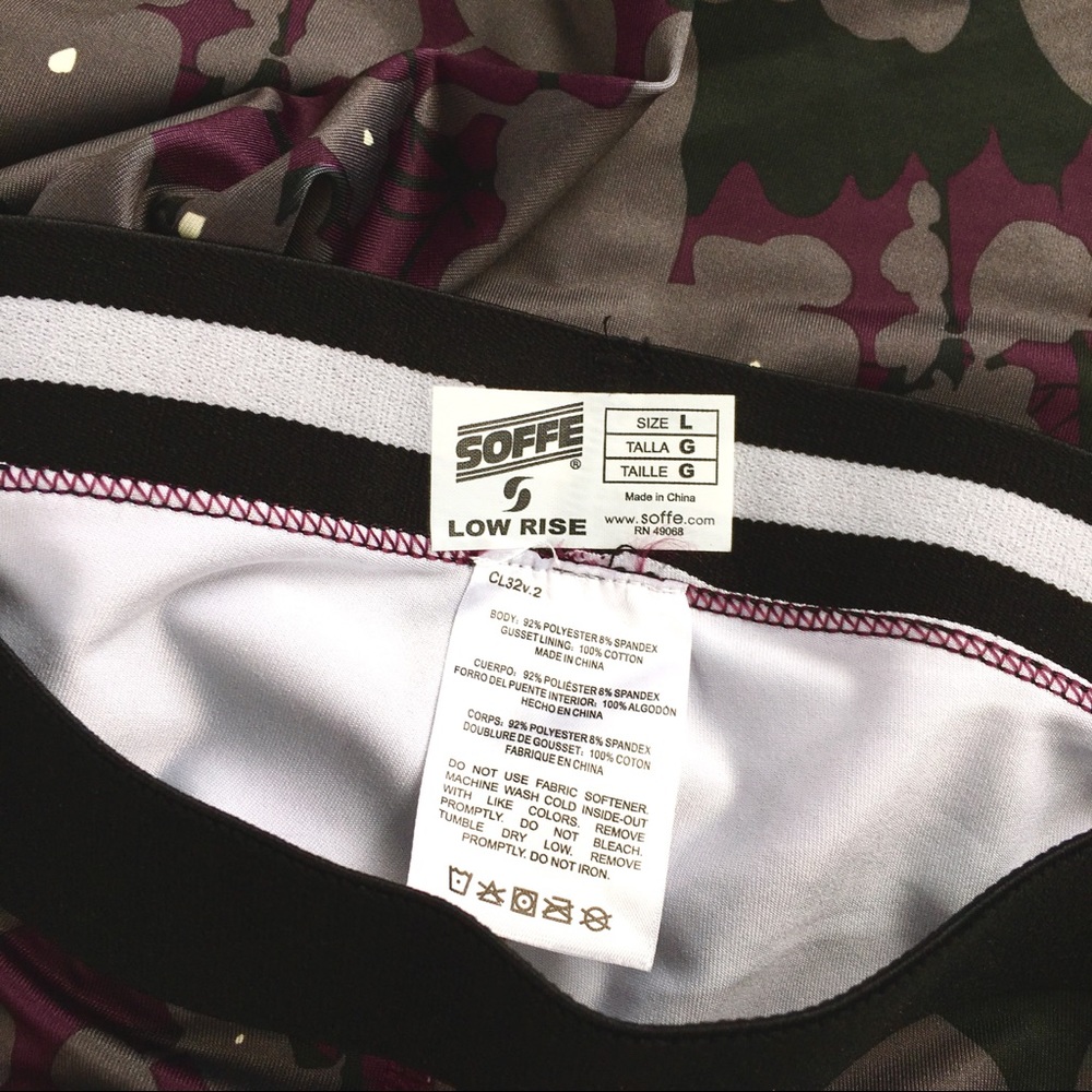 SOFFE Low-Rise Dri Active Capris, Midnight Bloom L - Picture 7 of 8